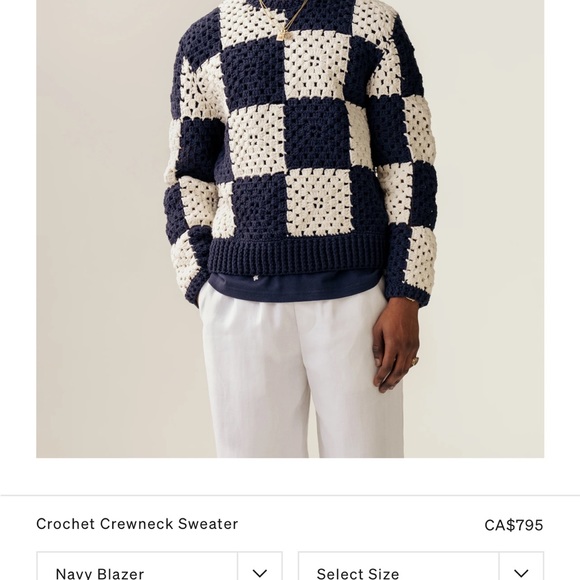 This is the crochet sweater from the spring 2024 Aimé Leon Dore collection. - Picture 2 of 3